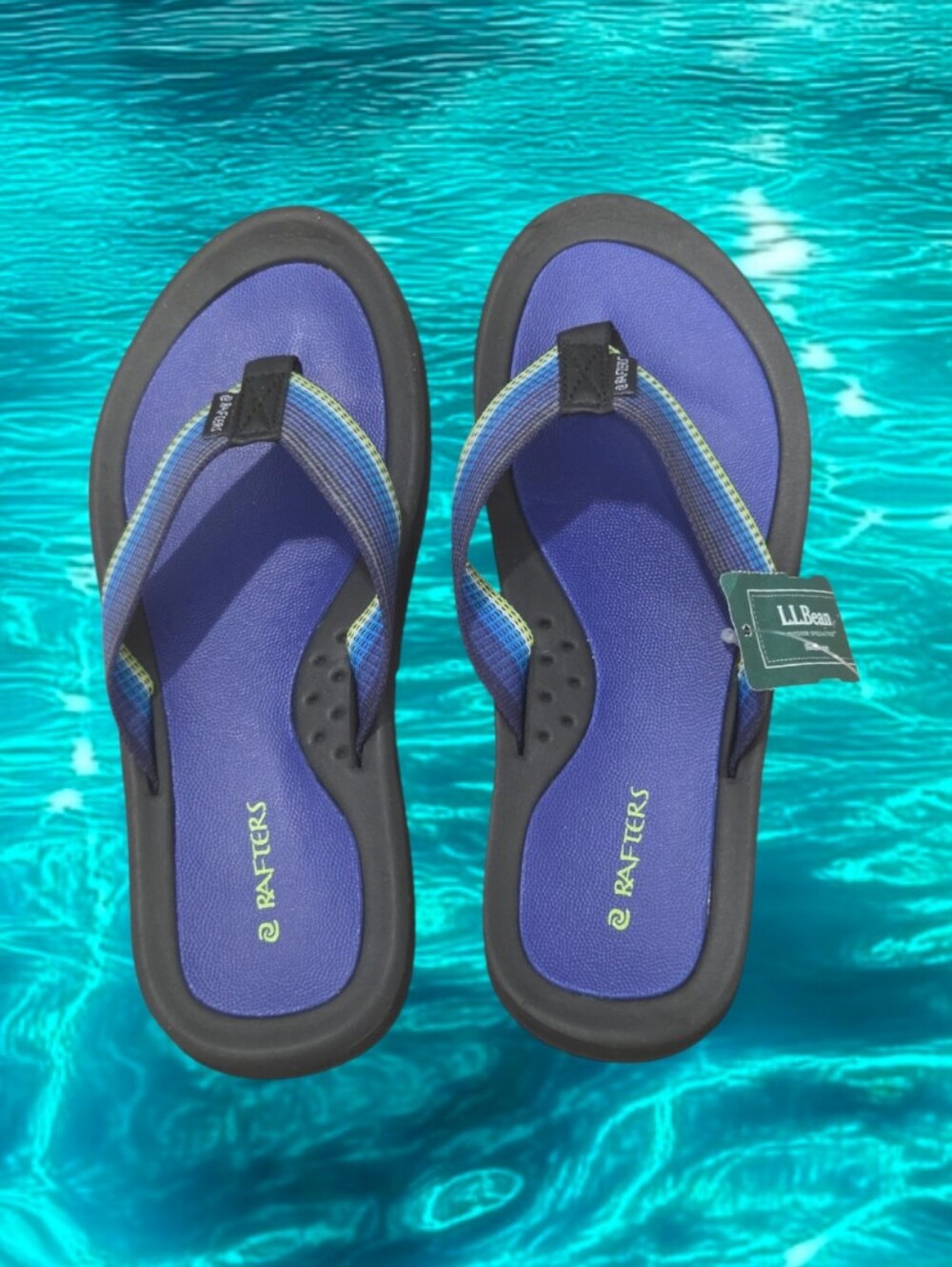 Rafters Tsunami Unisex Youth BLue and Black Flip Flop Sandals